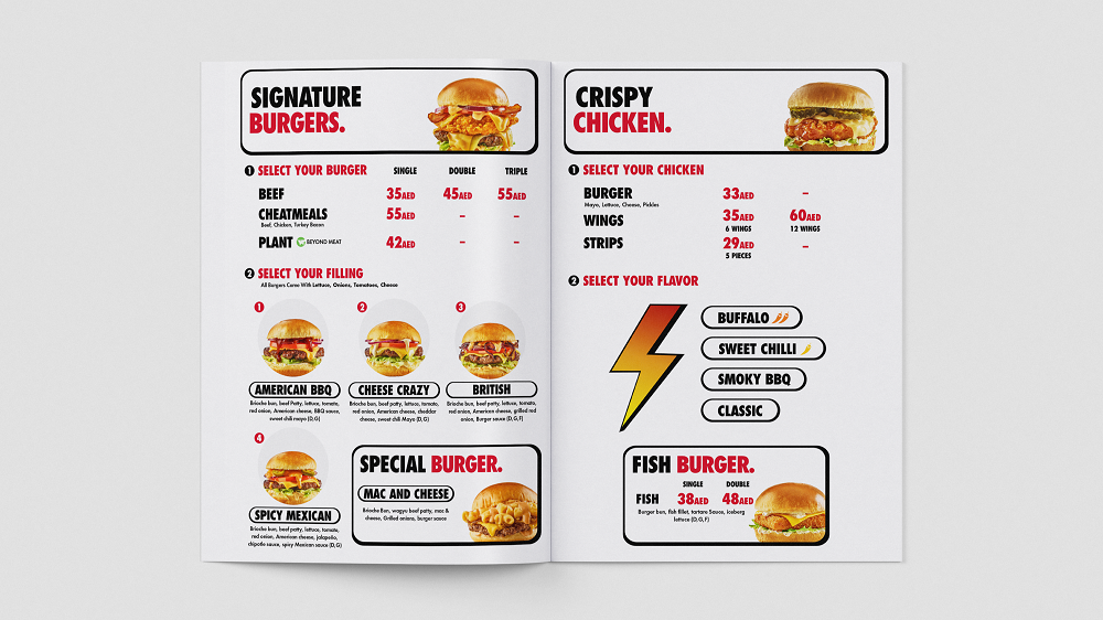 Cheat Meals Menu Mockup 4